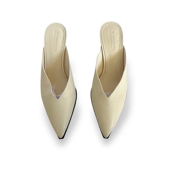 Mercedes Castillo Noriko Leather Mules Sz US 8 EU 38 - Picture 2 of 8